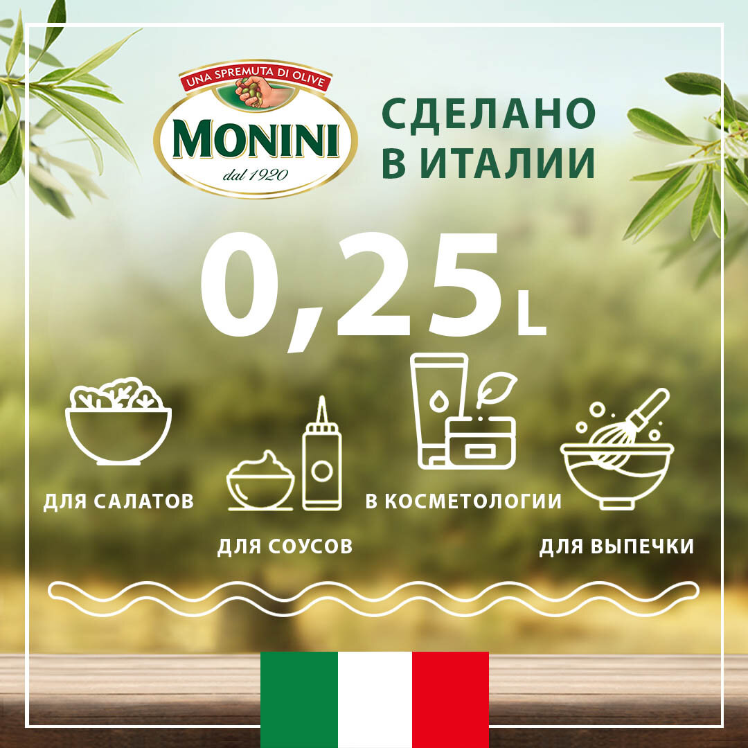 Масло льняное Monin, 250 мл Monini - фото №2