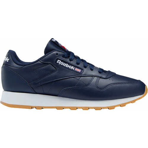 фото Кроссовки reebok classic leather, размер 7,5 us, синий