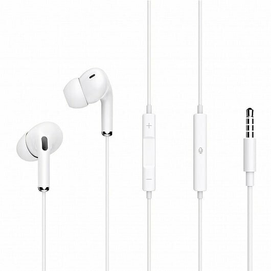 Проводные внутриканальные наушники со встроенным микрофоном Stereo Music Earphone M30 (белый)