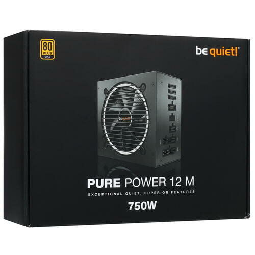 Блок питания ATX Be quiet! BN343 750W, 80 PLUS Gold, 120mm fan, semi-modular (ATX 12V 3.0) - фото №10