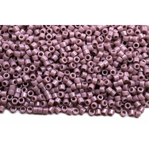 Бисер японский MIYUKI Delica цилиндр 11/0 DB-0728 лаванда, непрозрачный, 5 грамм