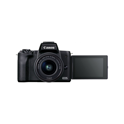 Беззеркальная камера Canon EOS M50 Mark II Kit 15-45mm IS STM черная 9999900₽