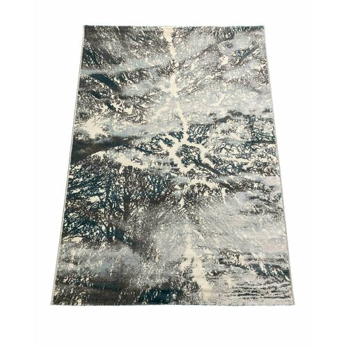 Ковры RADJAB CARPET Renaissance 3508А Cream-Blue Прямоугольник (0.8 х 1.5)