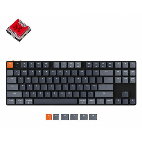 Клавиатура Keychron K1 SE RGB Dark Grey Low Profile Keychron Optical Red Switch