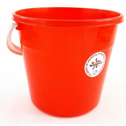 Ведро 5л, подходит для пищевых продуктов, морозостойкое, ударопрочное, красный IS40009/3 Spark Plast (арт. 819609)