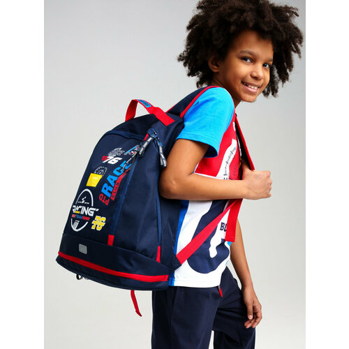 фото Рюкзак для мальчика playtoday, размер 46*28*13 см, темно-синий