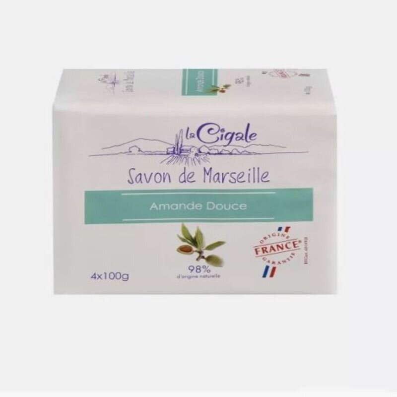 фото LA CIGALE Мыло марсельское Миндаль 4Х100 г