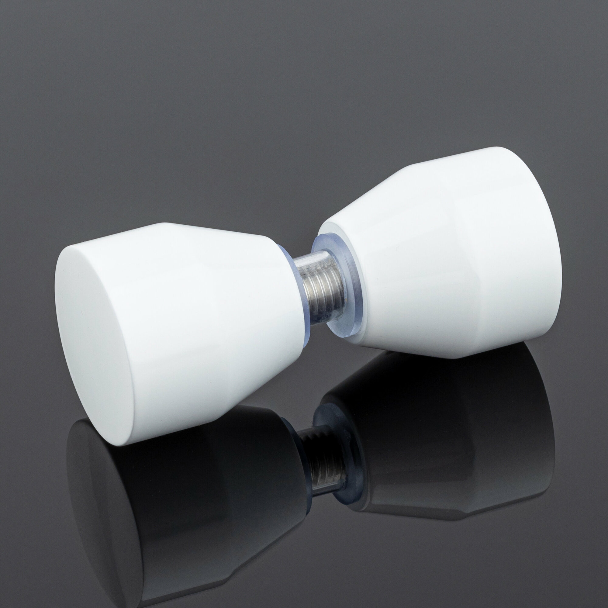 фото Ручка кноб круглая, белый матовый, sus304