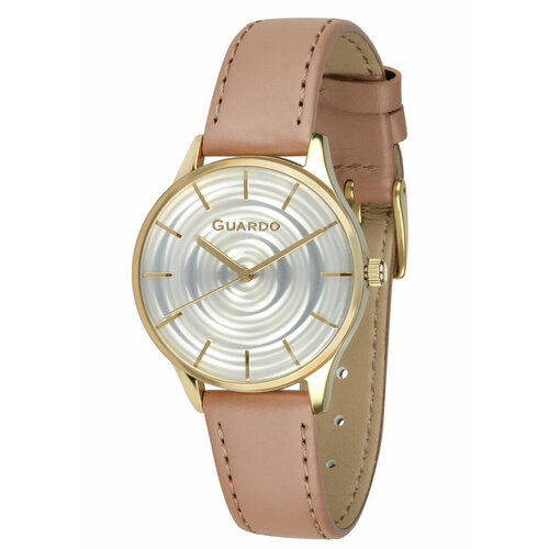 Наручные часы Guardo B01253(1)-3, золотой, белый