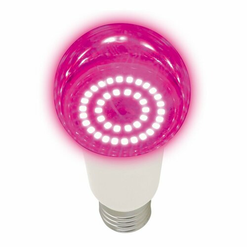 Лампа светодиодная для растений LED-A60-15W/SPSB/E27/CL PLP30WH Спектр для рассады и цветения Uniel