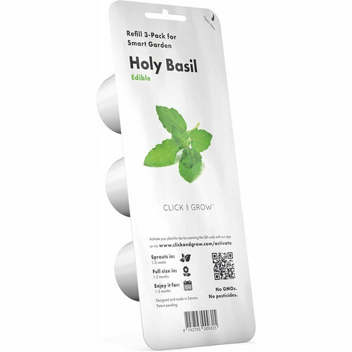 Набор картриджей для умного сада Click and Grow Refill 3-Pack Священный Базилик (Holy Basil)