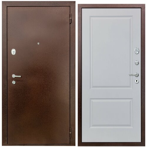 Дверь входная металлическая DIVA 510 2050х960 Правая Антик медь - Д7 Белый Софт, тепло-шумоизоляция, антикоррозийная защита для квартиры и дома входная дверь ратибор форт люкс капучино