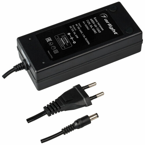 Сетевой адаптер (AC-DC) 12V 5.0A 60W 022062 ARDV-60-12AD