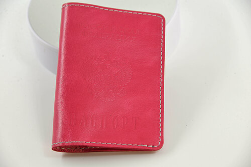Обложка для паспорта  0000000107, розовый