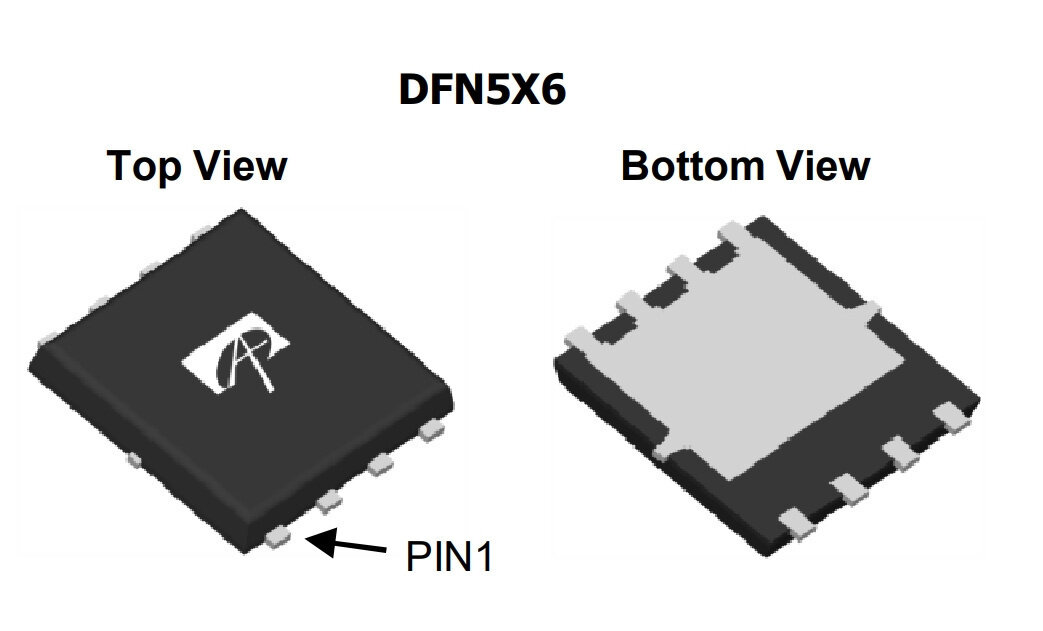 Микросхема AON6514 N-Channel MOSFET 30V 30A DFN5x6