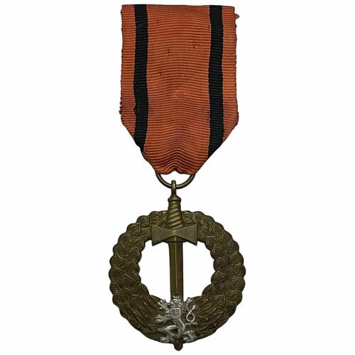 вращающаяся медаль боевые искусства медаль тхэквондо санда медаль чемпионата перечисленная детская памятная медаль соревнование Чехословакия, Памятная медаль чехословацкой армии за границей, 3 тип 1946-1947 гг.