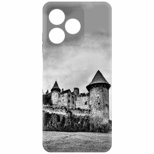 Чехол-накладка Krutoff Soft Case Старый замок для Realme C51 черный