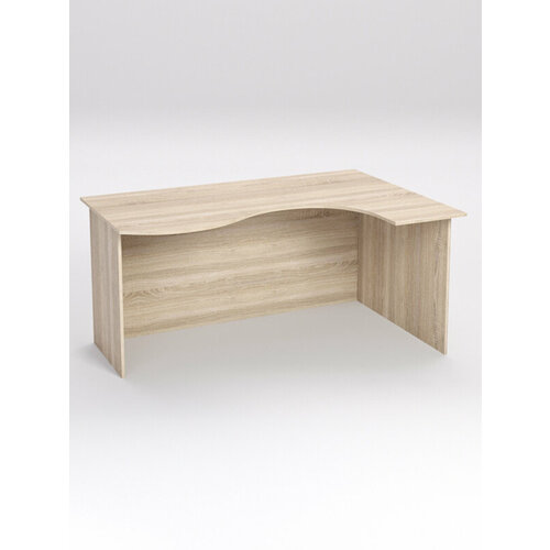 Стол эргономичный офисный СЭ-12А (правосторонний), Дуб Сонома 160 x 110 x 75 см (ДхШхВ)