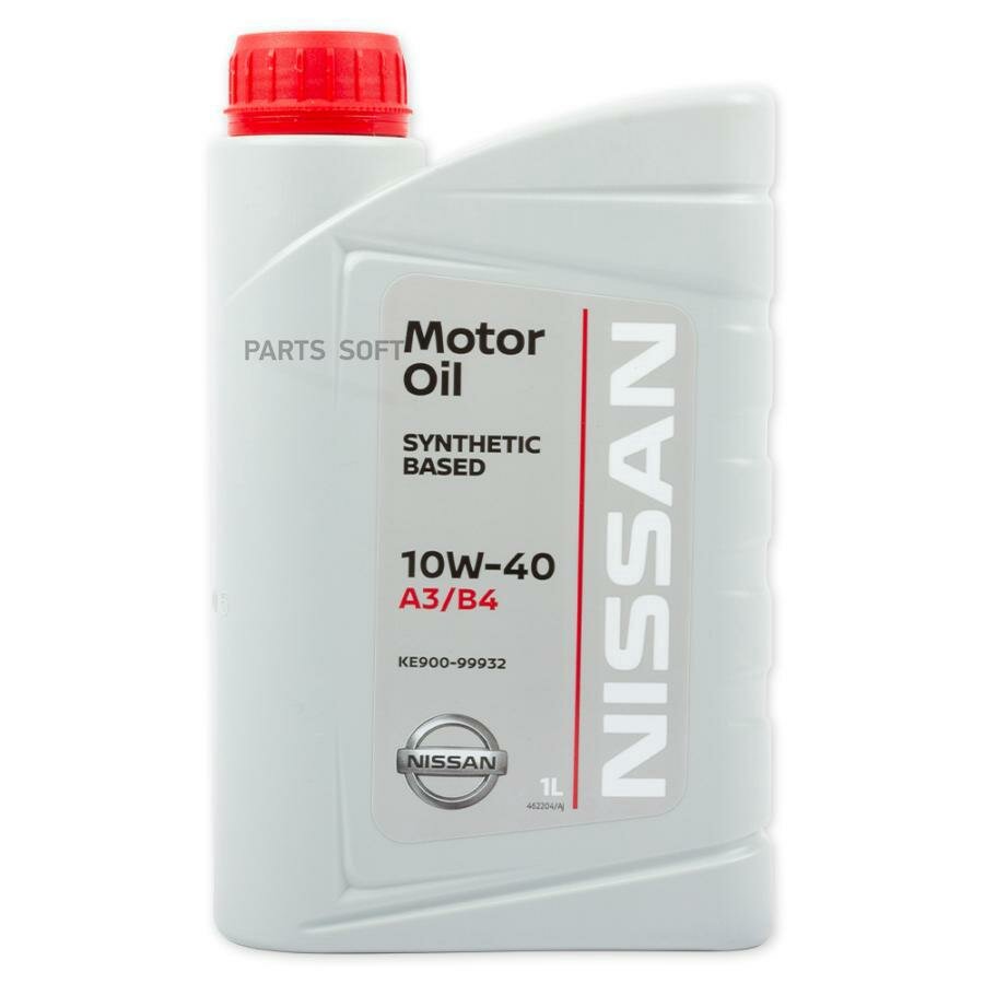 Масло моторное nissan motor oil 10w-40 полусинтетическое 1 л ke900-99932r