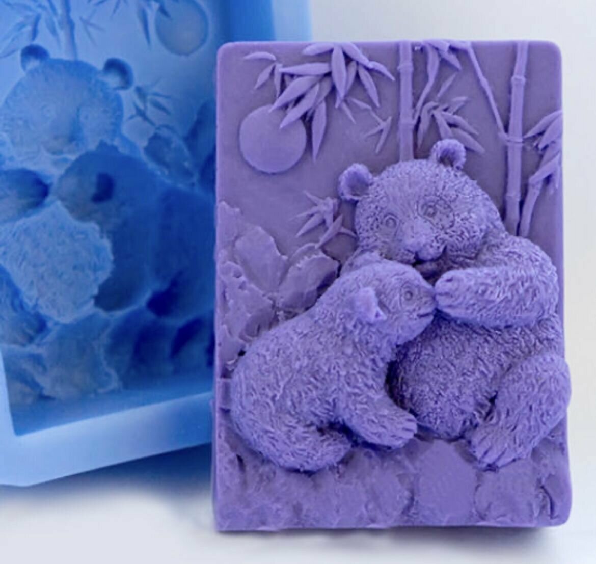 Силиконовая форма для мыла Панды для свечей гипса 1 шт 8 * 55 * 25 см