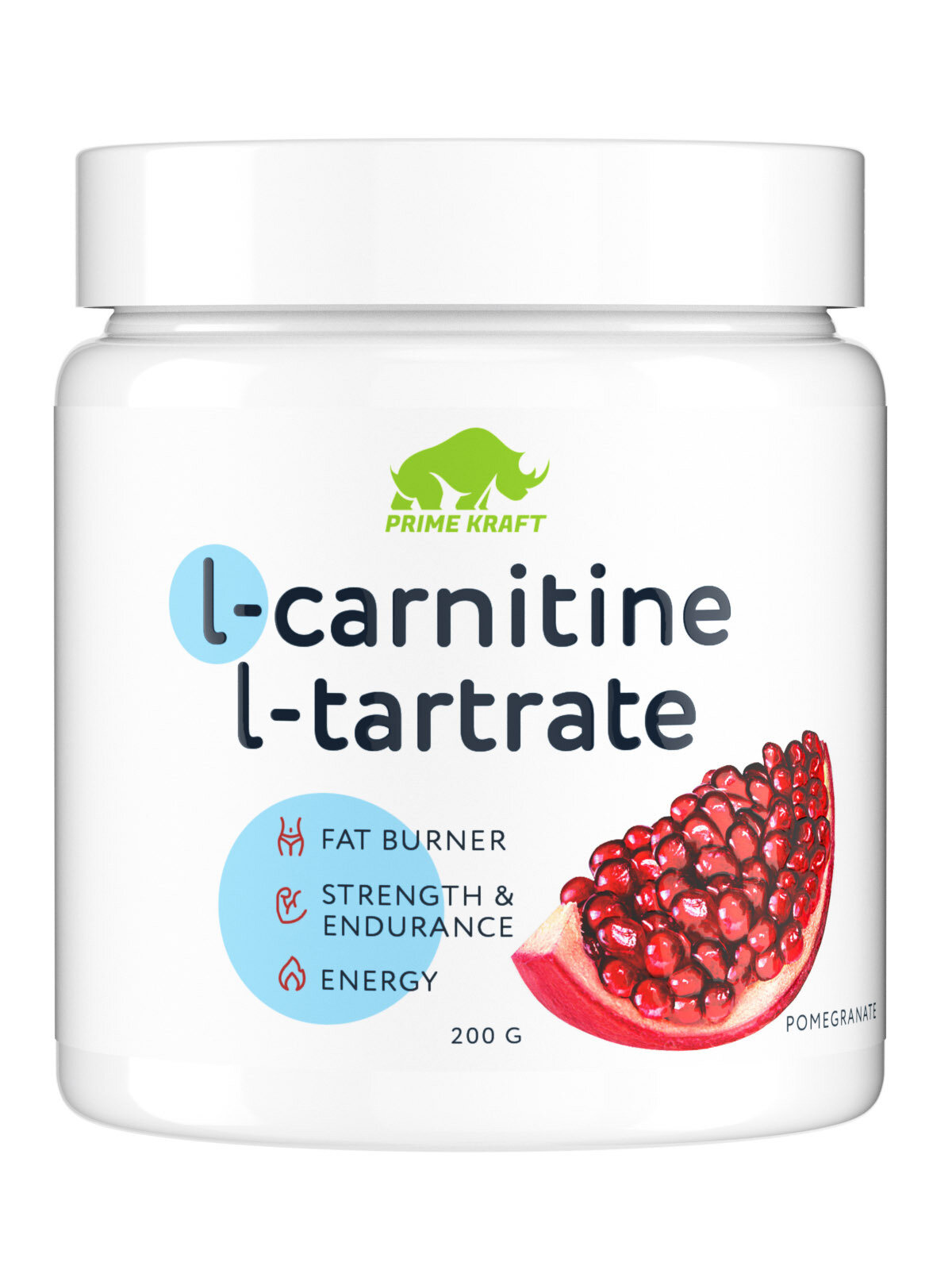 Жиросжигатель Л-Карнитин PRIMEKRAFT L-Carnitine L-Tartrate Гранат, 200 гр