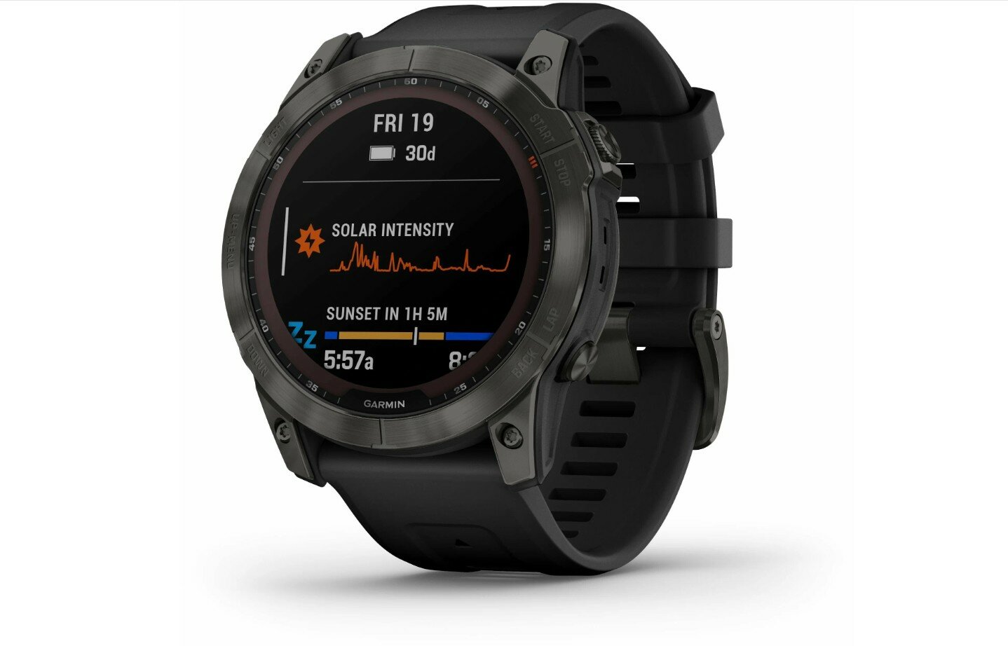 Умные часы Garmin Fenix 7X Sapphire Solar GPS, серый/черный