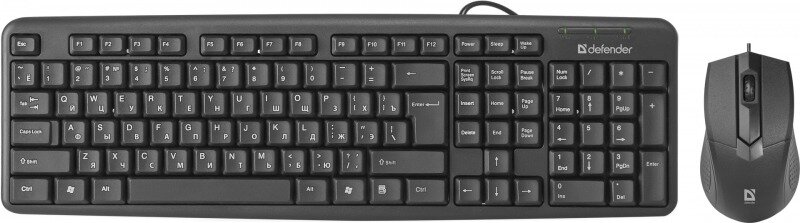 Клавиатура + мышь DEFENDER Dakota C-270 RU, USB, проводной