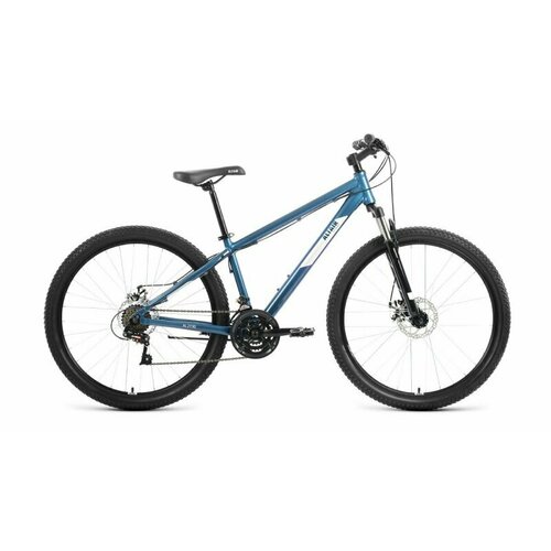 Велосипед 27.5 FORWARD ALTAIR AL D (DISK) (21-ск.) 2022 (рама 19) темный/синий/серебристый велосипед 29 forward altair al disk 21 ск 2022 рама 21 темный синий серебристый