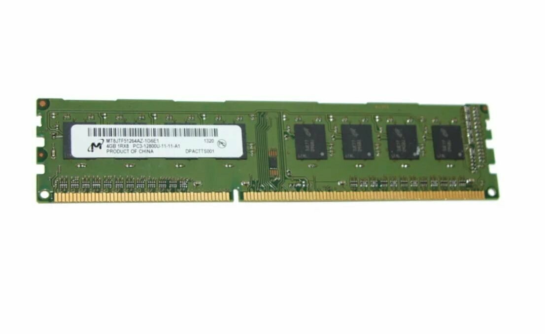 Оперативная память Micron DDR3 MT8JTF51264AZ-1G6E1 4Гб 1600MHz 1x4 ГБ (MT8JTF51264AZ-1G6E1)