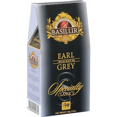 Чай черный Basilur Избранная классика Earl Grey 100г 3уп