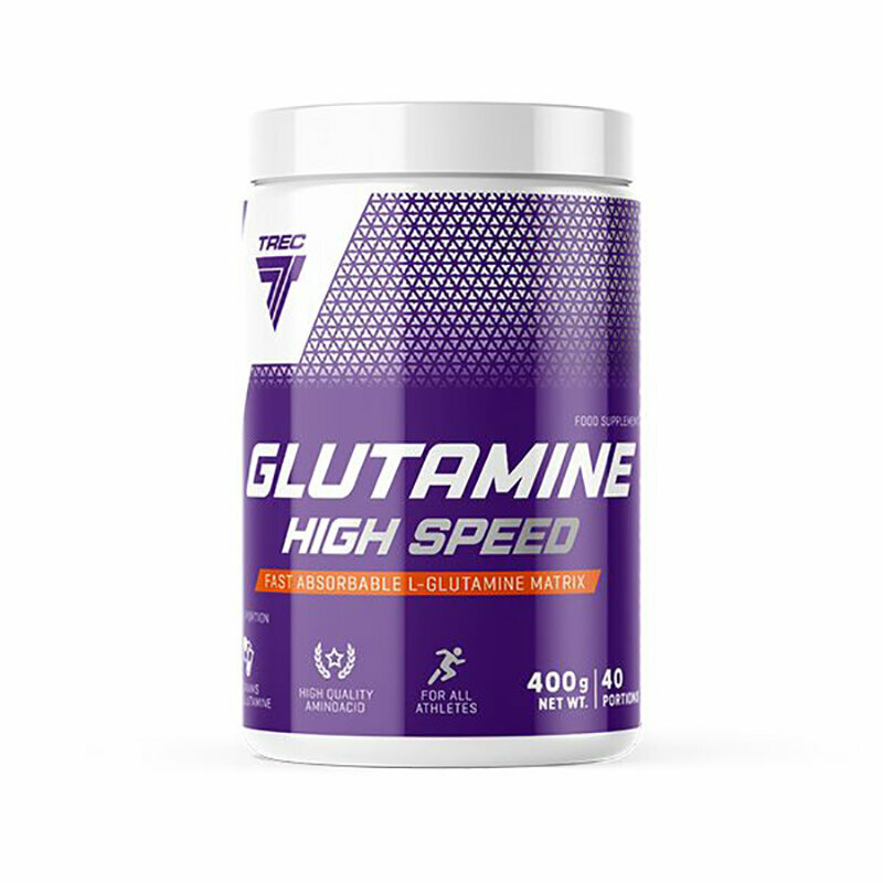 Глютамин в порошке, 400 гр, Trec Nutrition Glutamine High Speed, вкус апельсин-грейпфрут