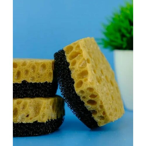 Губки для мытья посуды в вакуумной упаковке 6 шт металлизированные губки набор губка для посуды 300₽