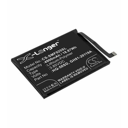 аккумулятор cameronsino cs smi961xl для samsung galaxy s5 3 8v 10 78wh 2800mah Аккумулятор Cameronsino CS-SMF025SL для Samsung Galaxy A02s, A03s, F02s (2021), p/n: HQ-50SD