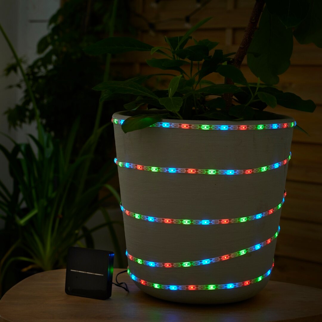 фото Гирлянда светодиодная уличная Inspire на солнечной батарее Amaro IP65 5 м RGB