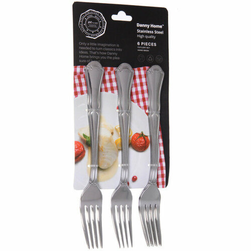 Набор столовых вилок 6шт MONDIAL на блистере 1299₽