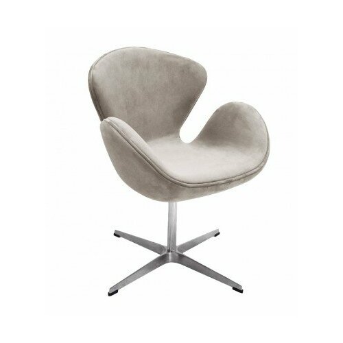 Кресло SWAN STYLE CHAIR латте, искусственная замша