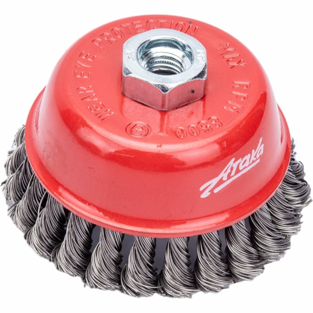 Чашеобразная витая щетка АТАКА - фото №2