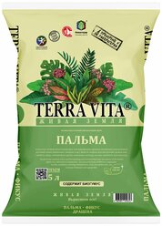 Грунт Terra Vita Живая Земля для пальмы, фикуса, драцены, 5 л