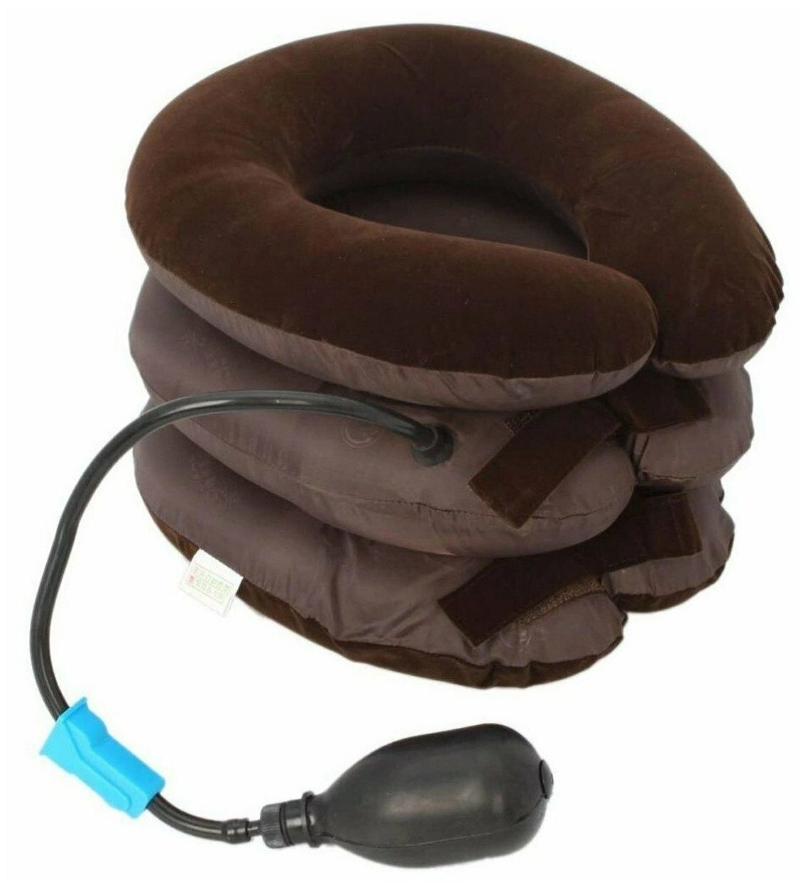 Массажный надувной воротник для шеи, шейный, ортопедический при остеохондрозе, Массажная подушка