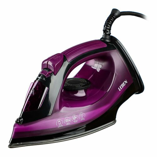 Утюг с отпаривателем 2000Вт тефлон бак для воды 180 мл 1405₽