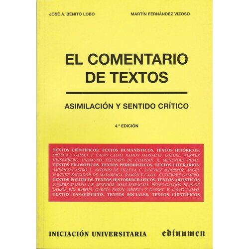 El comentario de textos