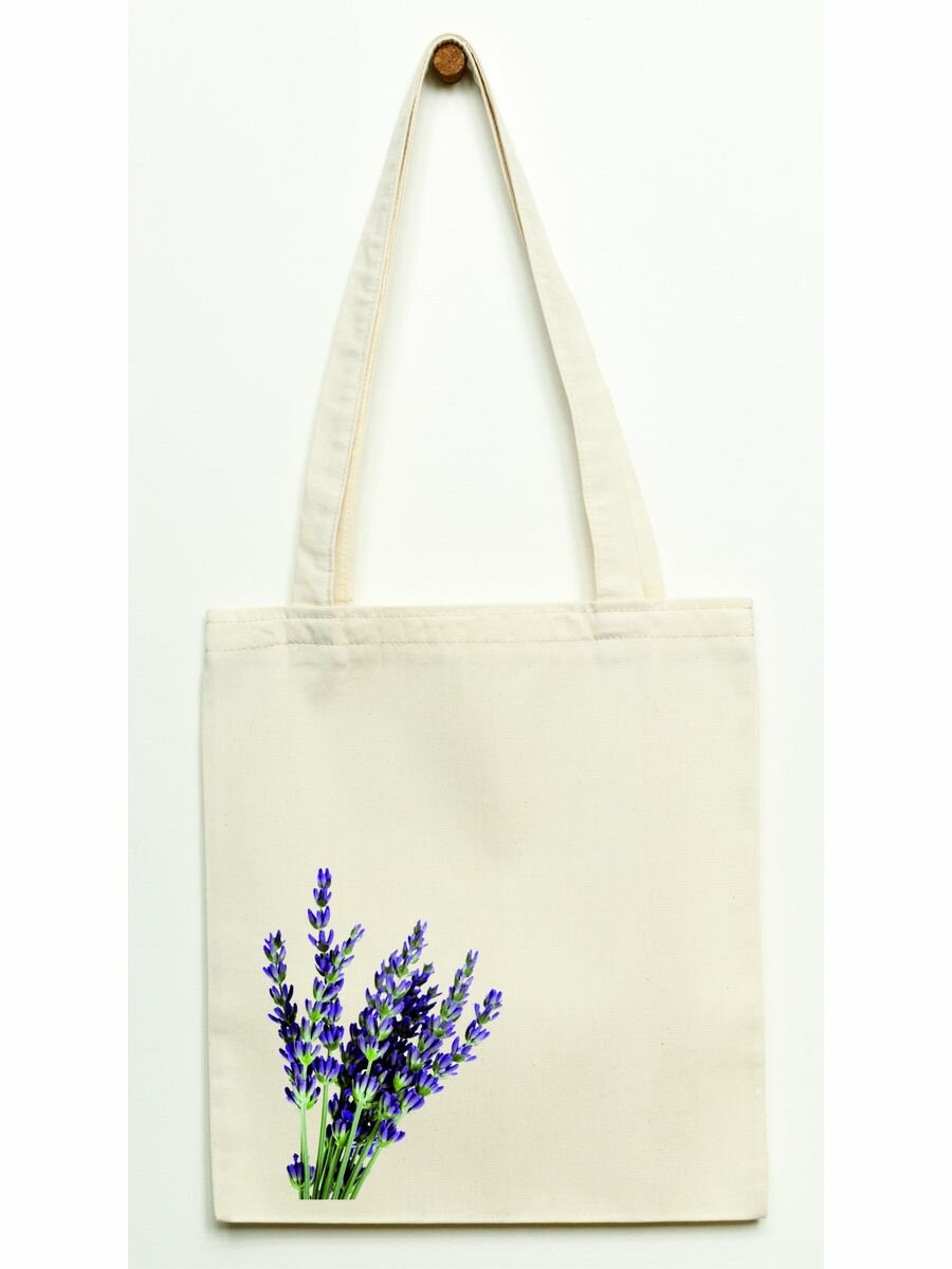 фото Сумка шоппер тканевая с принтом