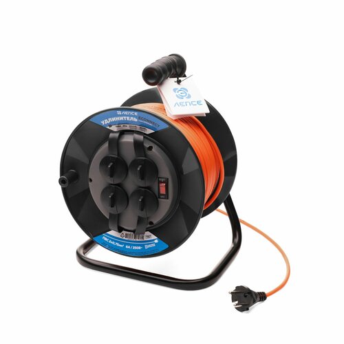 Удлинитель лепсе ГОСТ ПВС 2x075 6А 40м IP44 на пласт катушке 2905₽