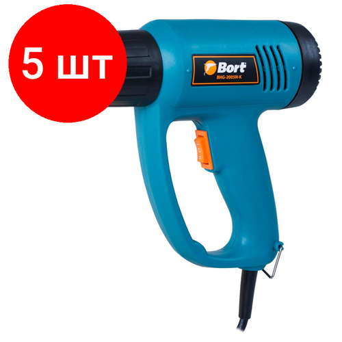 Комплект 5 штук, Фен технический Bort BHG-2005N-K (91271068) фен технический bort bhg 2000n lk