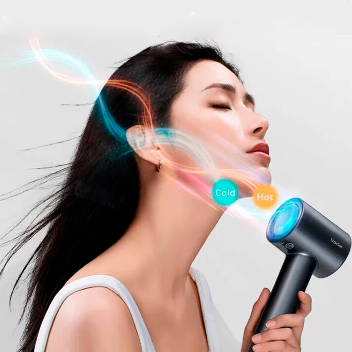 Фен Xiaomi ShowSee Hair Dryer A18 1800 Вт черный - фотография № 17