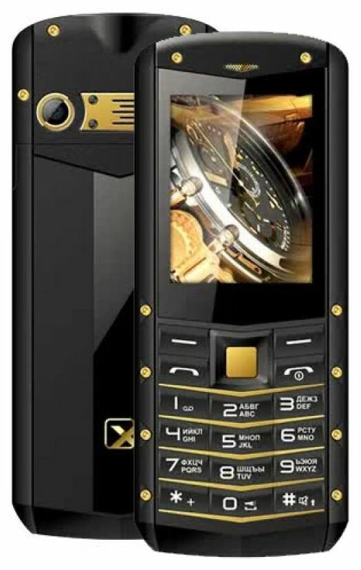 Сотовый телефон Texet TM-520R черный-желтый (Dual Sim)