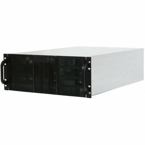 Procase Корпус Procase 4U server case,11x5.25+0HDD, черный, без блока питания, глубина 550мм, MB CEB 12x10,5, панель вентиляторов 3*120x25 PWM RE411-D11H0-FC-55