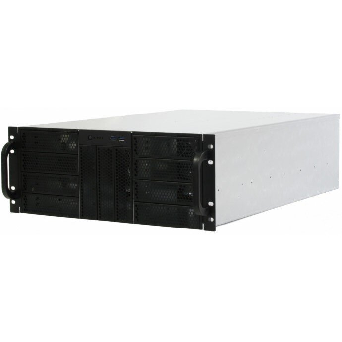 Procase Корпус Procase 4U server case11x5.25+0HDD черный без блока питания глубина 550мм MB CEB 12"x105" панель вентиляторов 3*120x25 PWM RE411-D11H0-FC-55