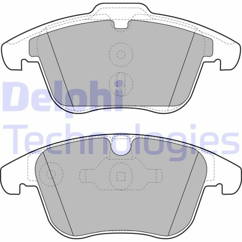 Дисковые тормозные колодки передние DELPHI LP1967 для Volvo, Ford, Jaguar, Land Rover (4 шт.)