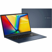 Ноутбук ASUS Vivobook 15 X1504ZA-BQ963 15.6"Full HD (1920x1080), IPS, Intel Core i3-1215U, ядра: 2 + 4 х 1.2 ГГц + 0.9 ГГц, RAM 8 ГБ, SSD 256 ГБ, Intel UHD Graphics, без ОС, синий
